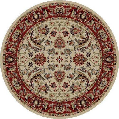 CONCORD GLOBAL 7 ft. 10 in. Ankara Sultanabad - Round, Ivory 62029